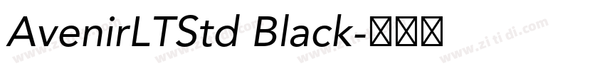 AvenirLTStd Black字体转换